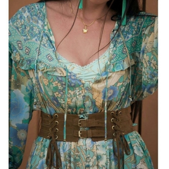 Spell Fp turquoise amethyst gown L - Picture 4 of 13